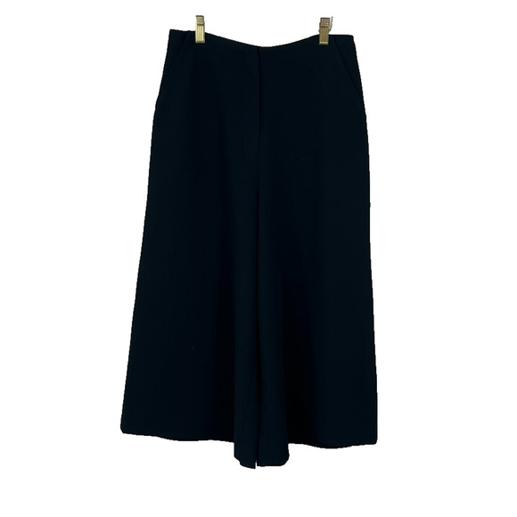 Elizabeth and James Culotte Pants Women's Size 2 Black Polyester Blend Wide Leg - Picture 1 of 16